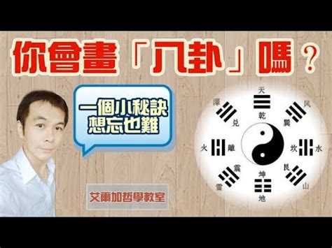 八卦圖怎麼畫|【哲學教室】(157)你會畫「八卦」嗎？一個小秘訣，想忘也難.